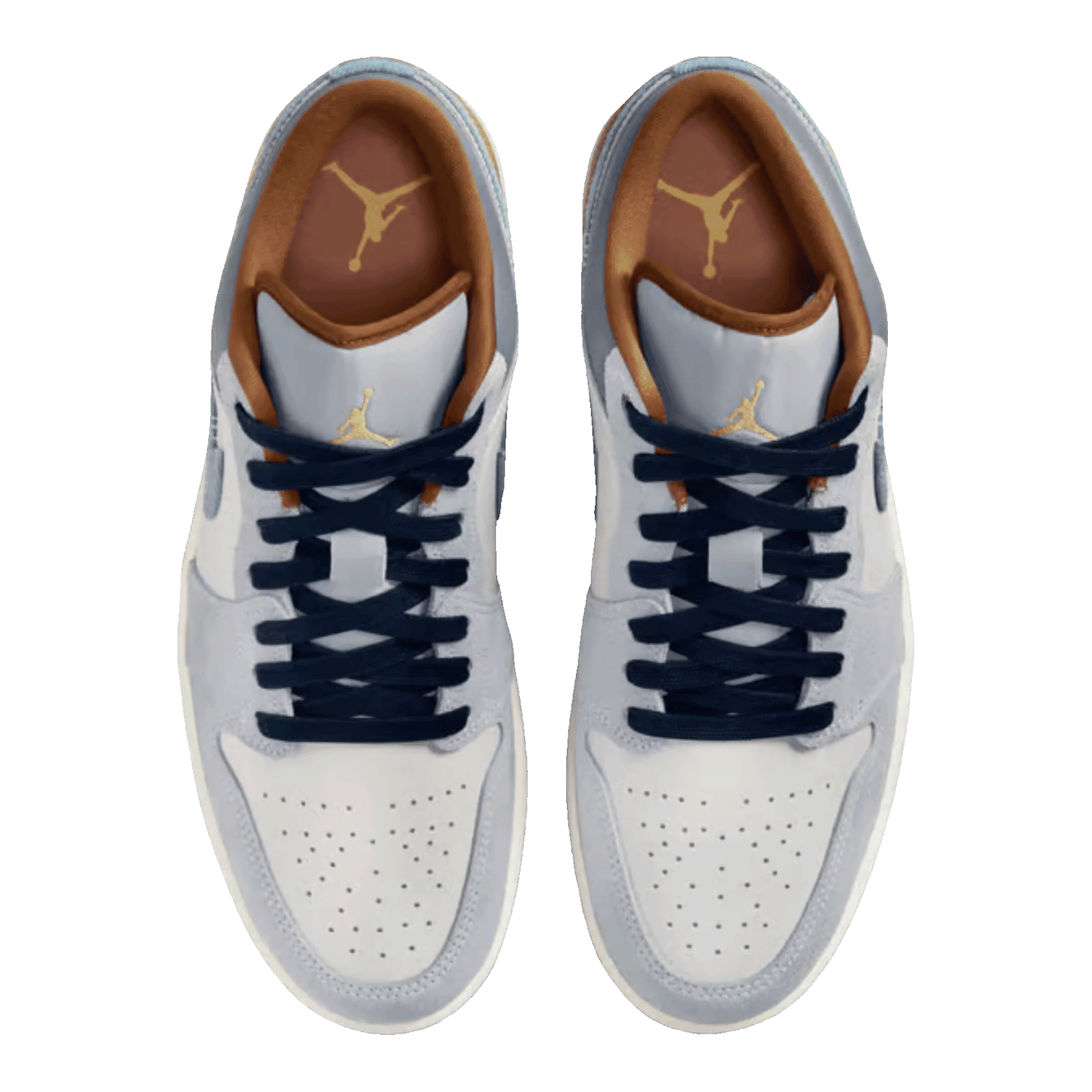 Nike Air Jordan 1 Low SE Phantom Repaired Denim Swoosh Oben FZ5042-041