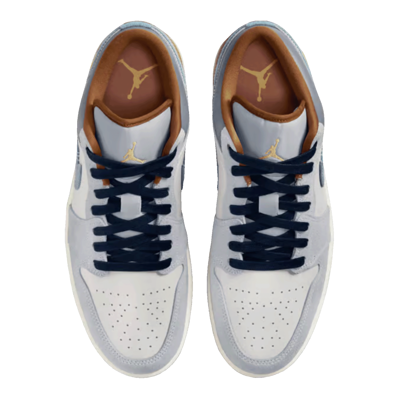 Nike Air Jordan 1 Low SE Phantom Repaired Denim Swoosh Oben FZ5042-041