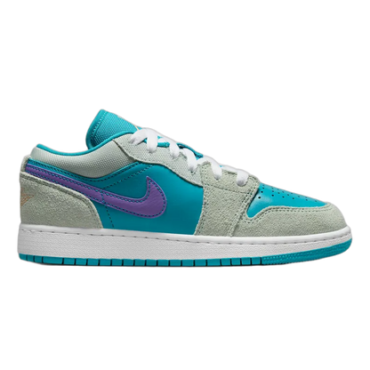Nike Air Jordan 1 Low SE Pistachio Frost Aquatone Psychic Purple Celestial Gold (GS) DX4374-300