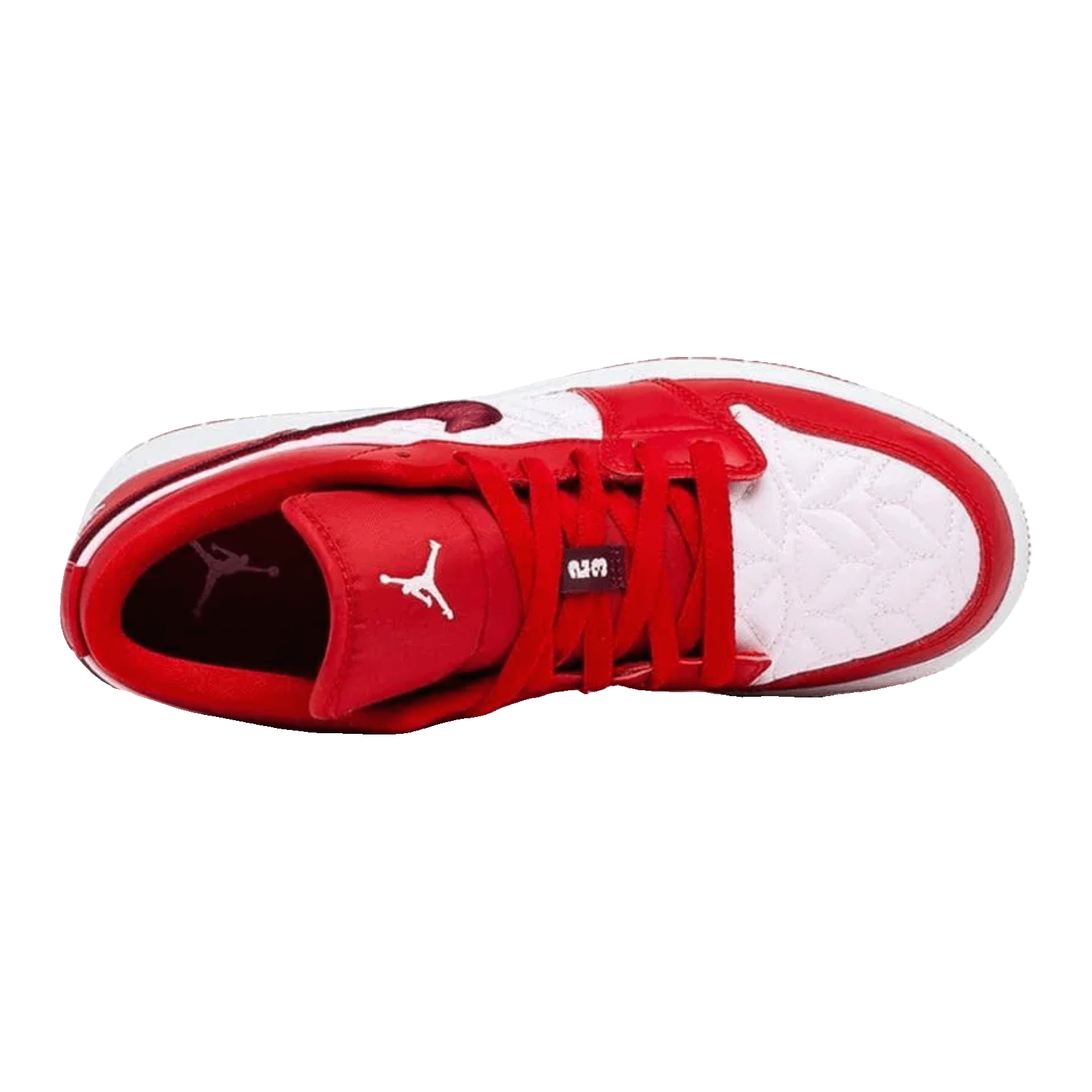 Nike Air Jordan 1 Low SE Red Quilt (GS) Oben