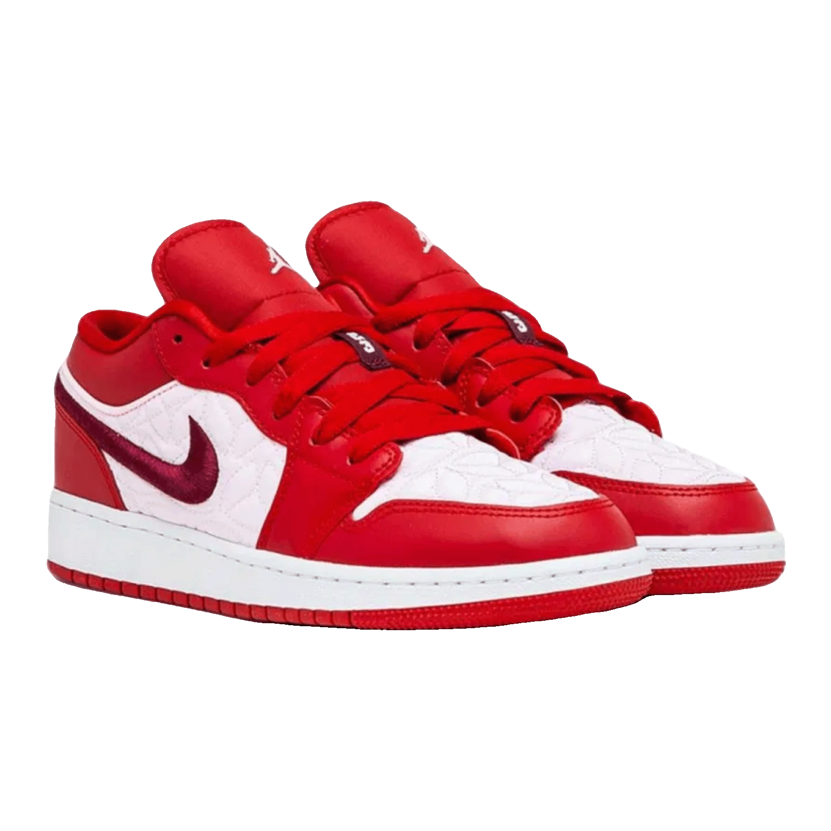 Nike Air Jordan 1 Low SE Red Quilt (GS) Side