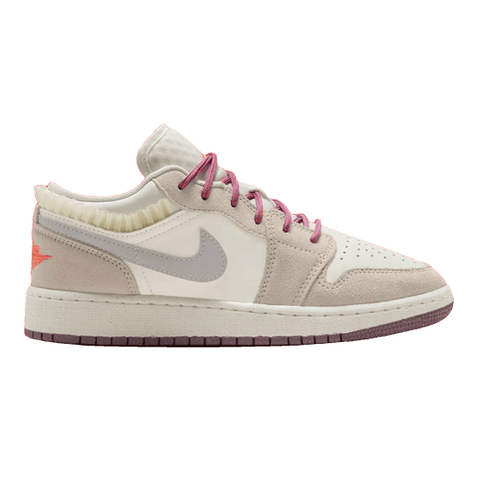 Nike Air Jordan 1 Low SE Sail Legend Light Brown Violet Dust Neutral Grey (GS)