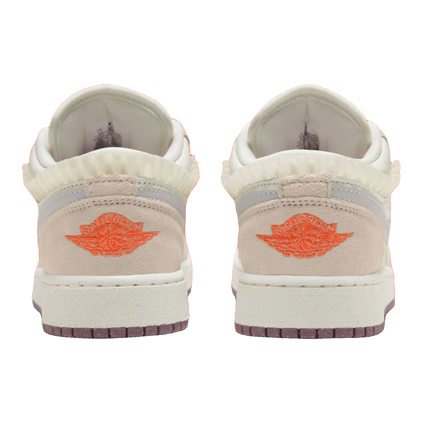 Nike Air Jordan 1 Low SE Sail Legend Light Brown Violet Dust Neutral Grey (GS) Back