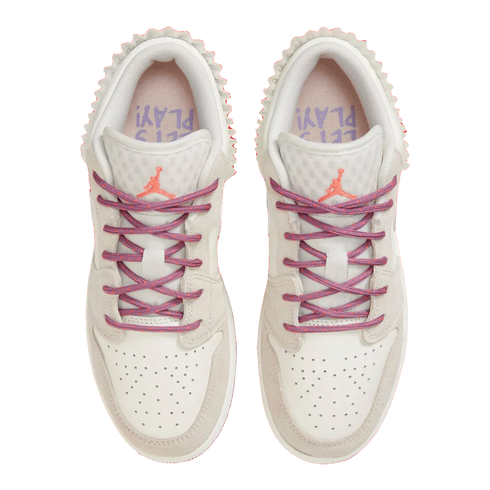 Nike Air Jordan 1 Low SE Sail Legend Light Brown Violet Dust Neutral Grey (GS) Oben
