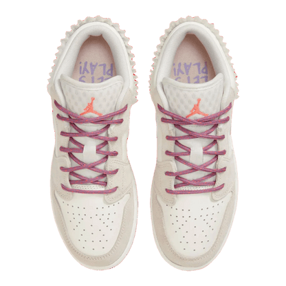 Nike Air Jordan 1 Low SE Sail Legend Light Brown Violet Dust Neutral Grey (GS) Oben