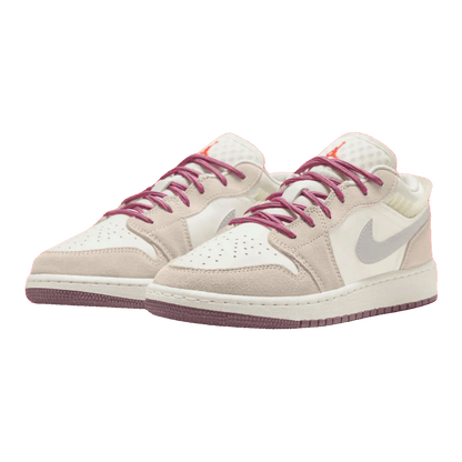 Nike Air Jordan 1 Low SE Sail Legend Light Brown Violet Dust Neutral Grey (GS) Side
