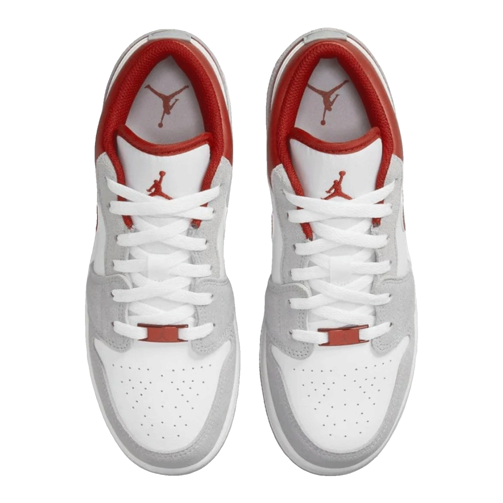 Nike Air Jordan 1 Low SE Smoke Grey Gym Red (GS) Oben
