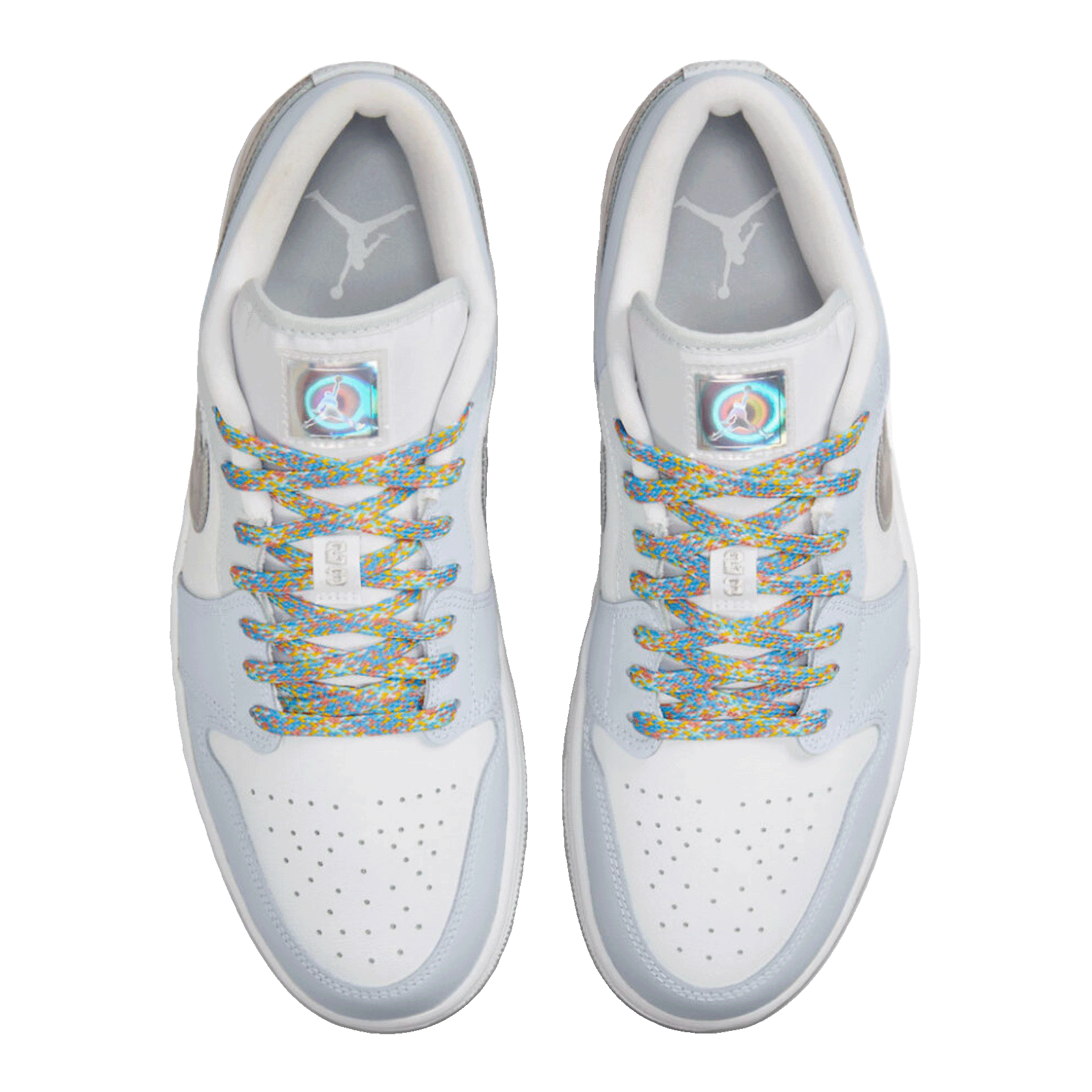 Nike Air Jordan 1 Low SE Tear Away Silver Oben