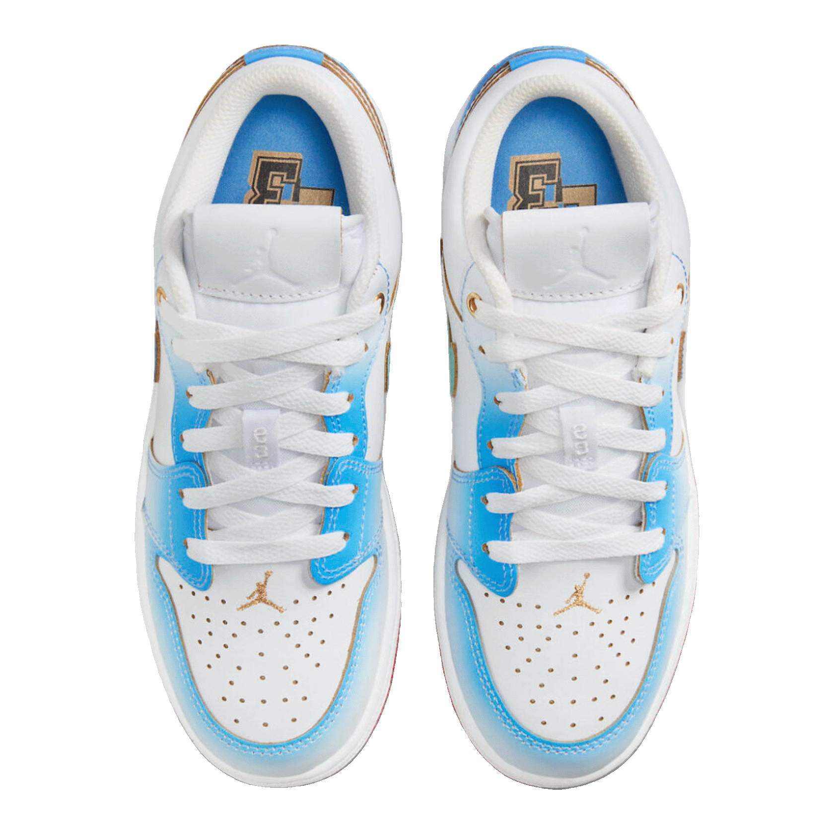 Nike Air Jordan 1 Low SE University Blue Gradient (GS) Oben