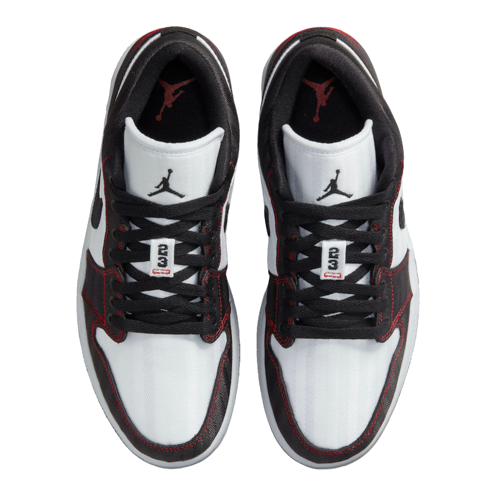 Nike Air Jordan 1 Low SE Utility White Black Gym Red (W) Oben