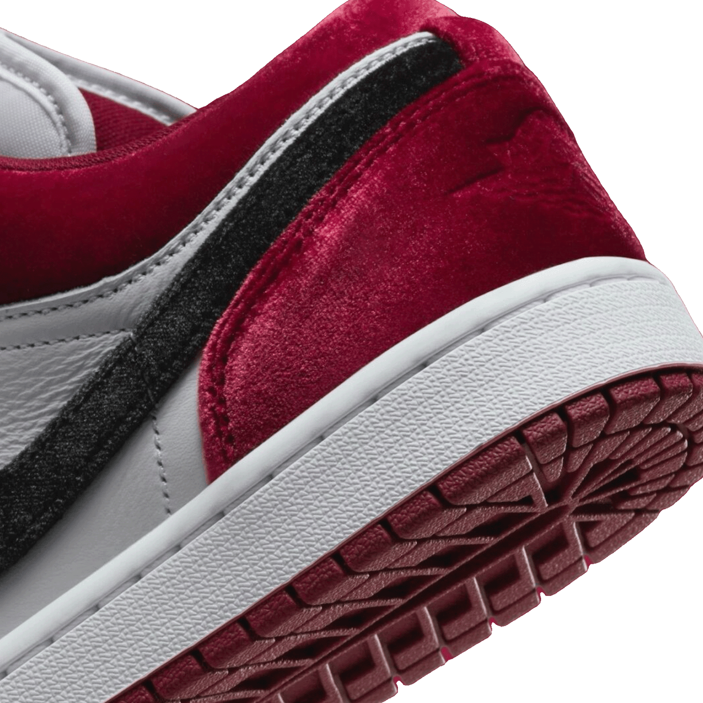 Nike Air Jordan 1 Low SE Velvet Black Toe (W) Detail
