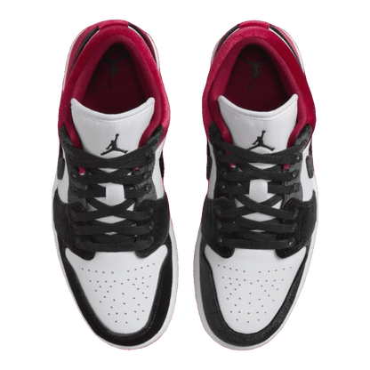 Nike Air Jordan 1 Low SE Velvet Black Toe (W) Oben