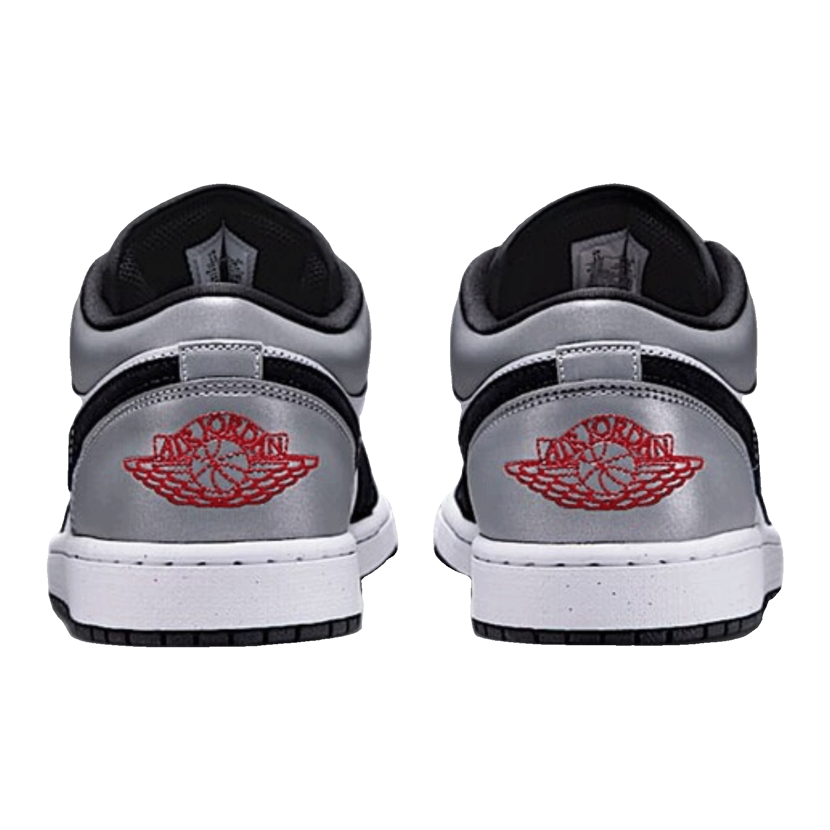 Nike Air Jordan 1 Low SE White Fire Red Black Matte Silver Back