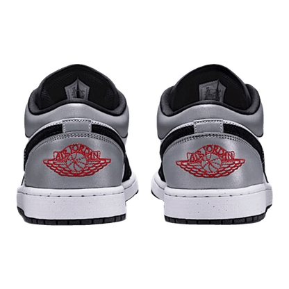 Nike Air Jordan 1 Low SE White Fire Red Black Matte Silver Back