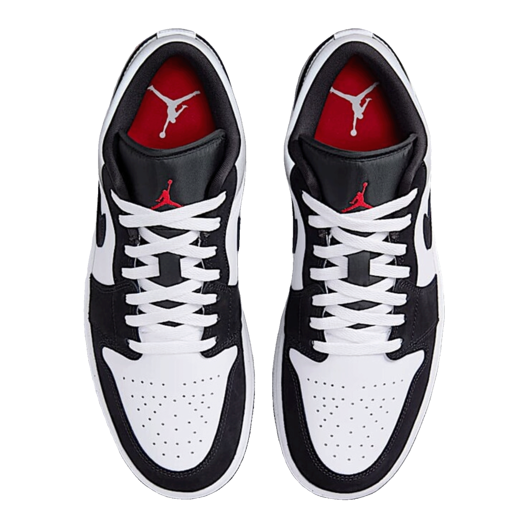 Nike Air Jordan 1 Low SE White Fire Red Black Matte Silver Oben
