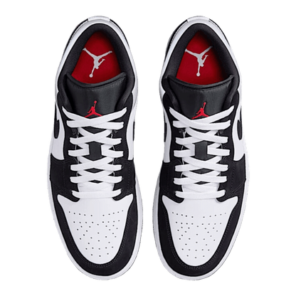 Nike Air Jordan 1 Low SE White Fire Red Black Matte Silver Oben