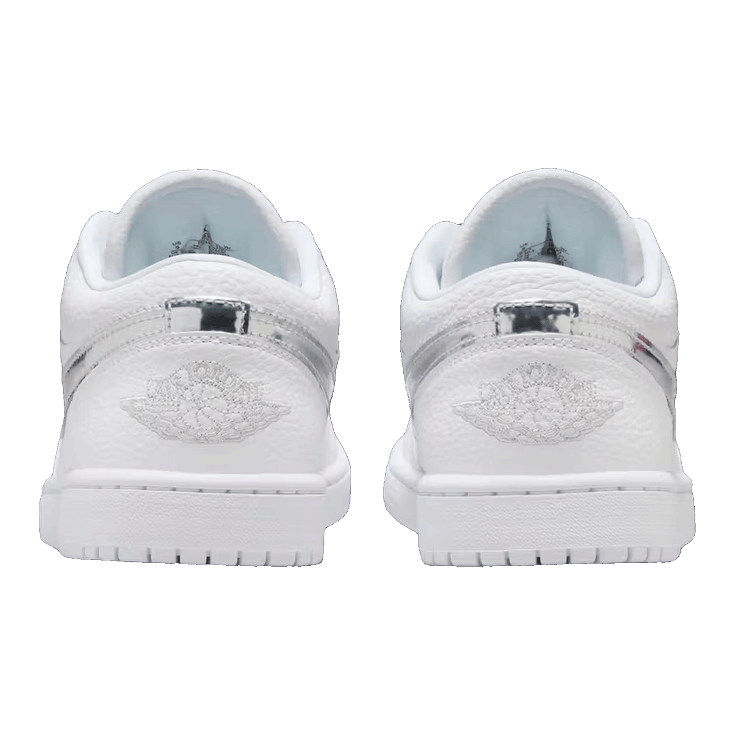 Nike Air Jordan 1 Low SE White Metallic Silver (W) Back IQ9381-100