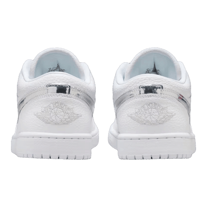 Nike Air Jordan 1 Low SE White Metallic Silver (W) Back IQ9381-100