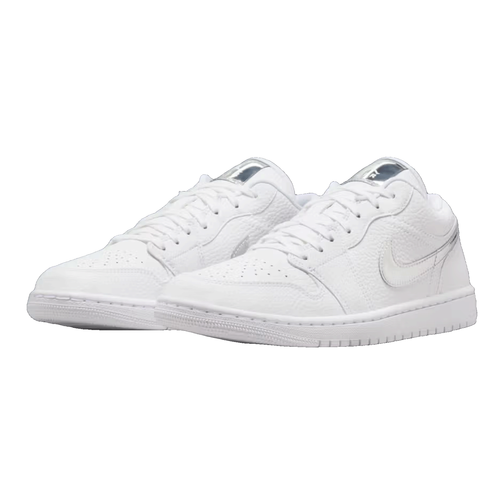 Nike Air Jordan 1 Low SE White Metallic Silver (W) Side IQ9381-100