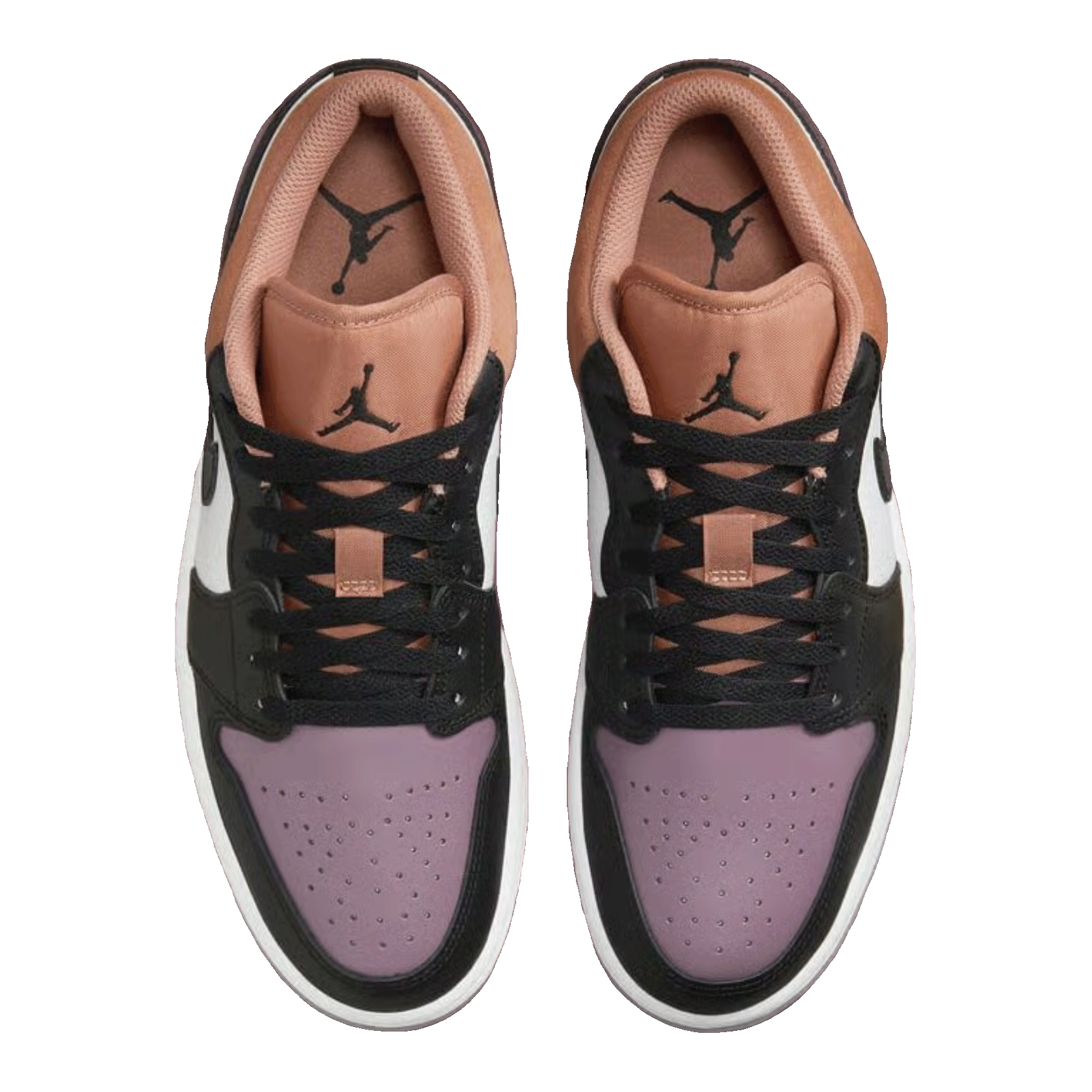 Nike Air Jordan 1 Low SE White Sky J Orange Sky J Mauve Black (GS) Oben