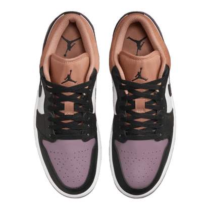 Nike Air Jordan 1 Low SE White Sky J Orange Sky J Mauve Black (GS) Oben