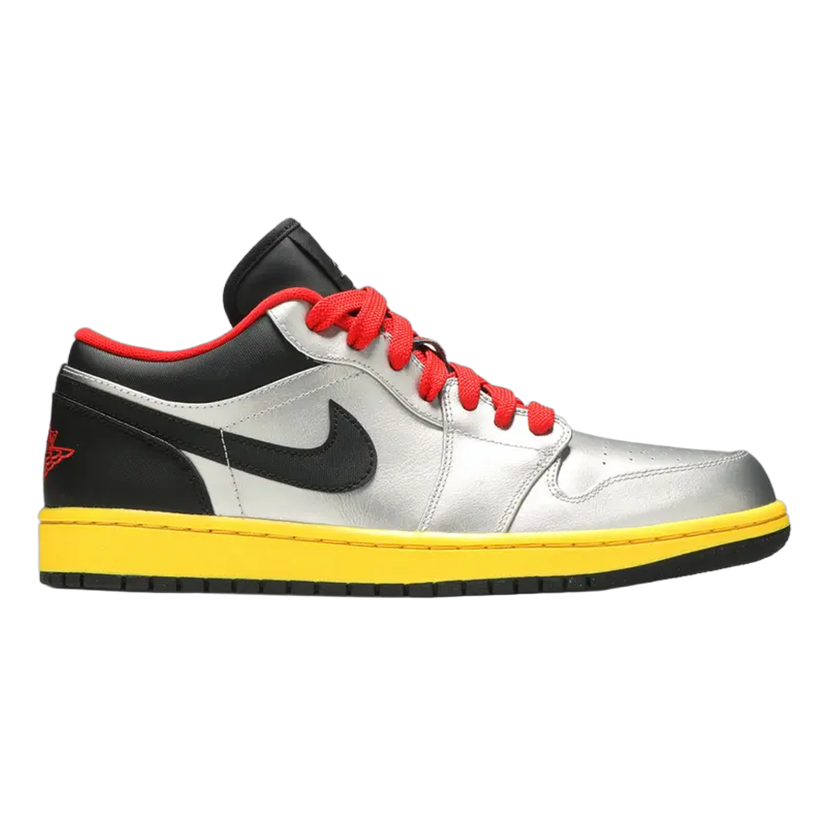 Nike Air Jordan 1 Low Silver Black Yellow 553558-023
