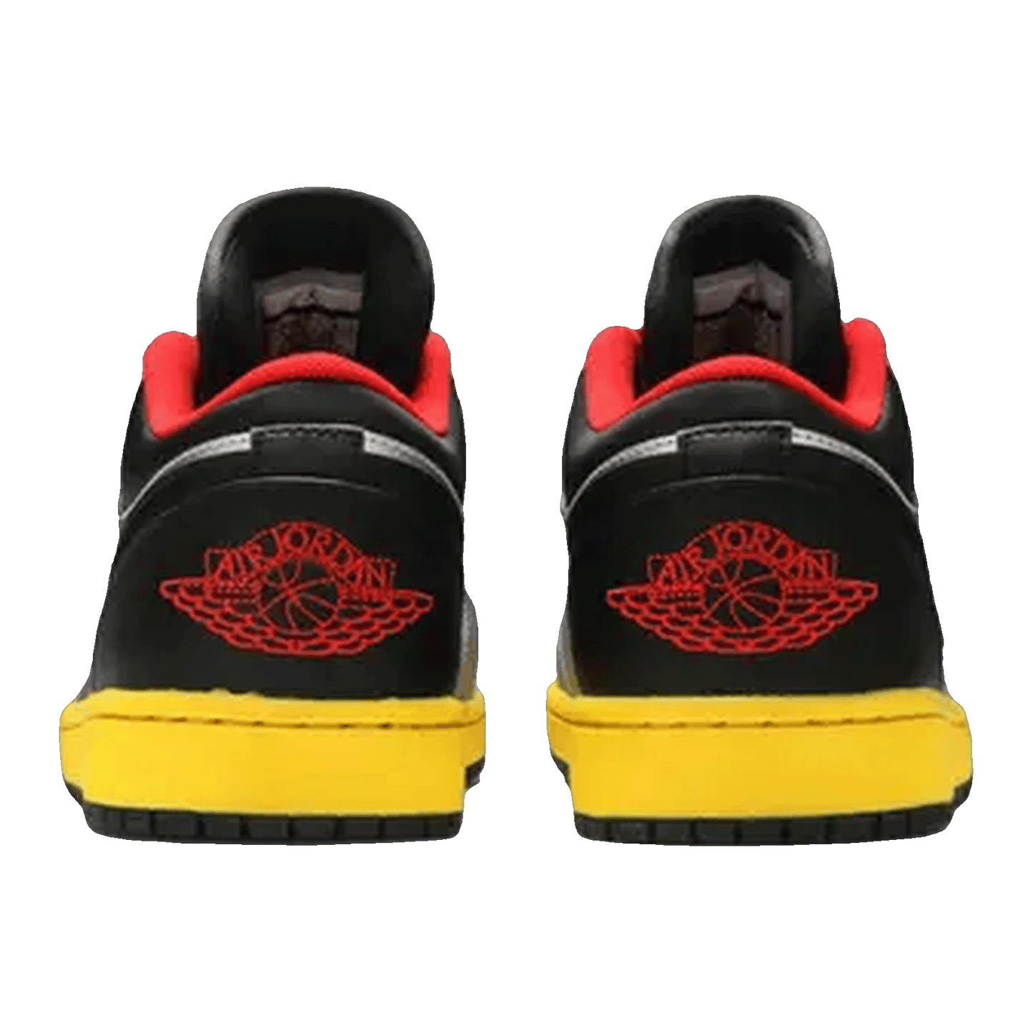 Nike Air Jordan 1 Low Silver Black Yellow Back