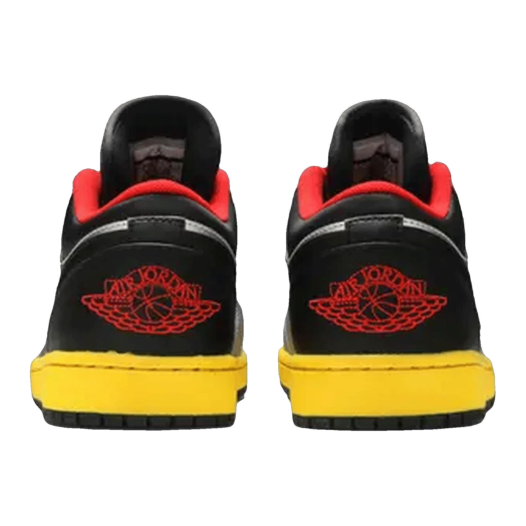 Nike Air Jordan 1 Low Silver Black Yellow Back