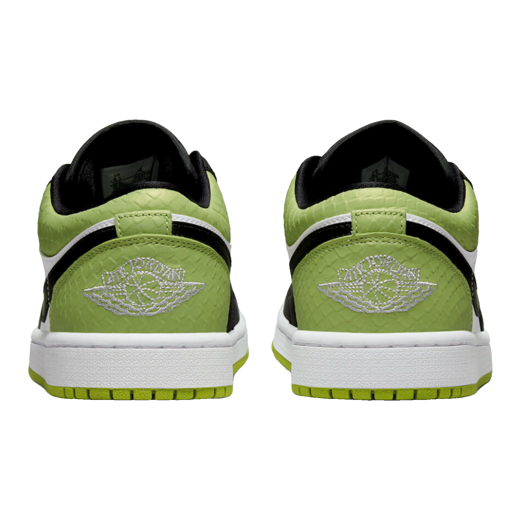 Nike Air Jordan 1 Low Snakeskin Vivid Green (W) Back
