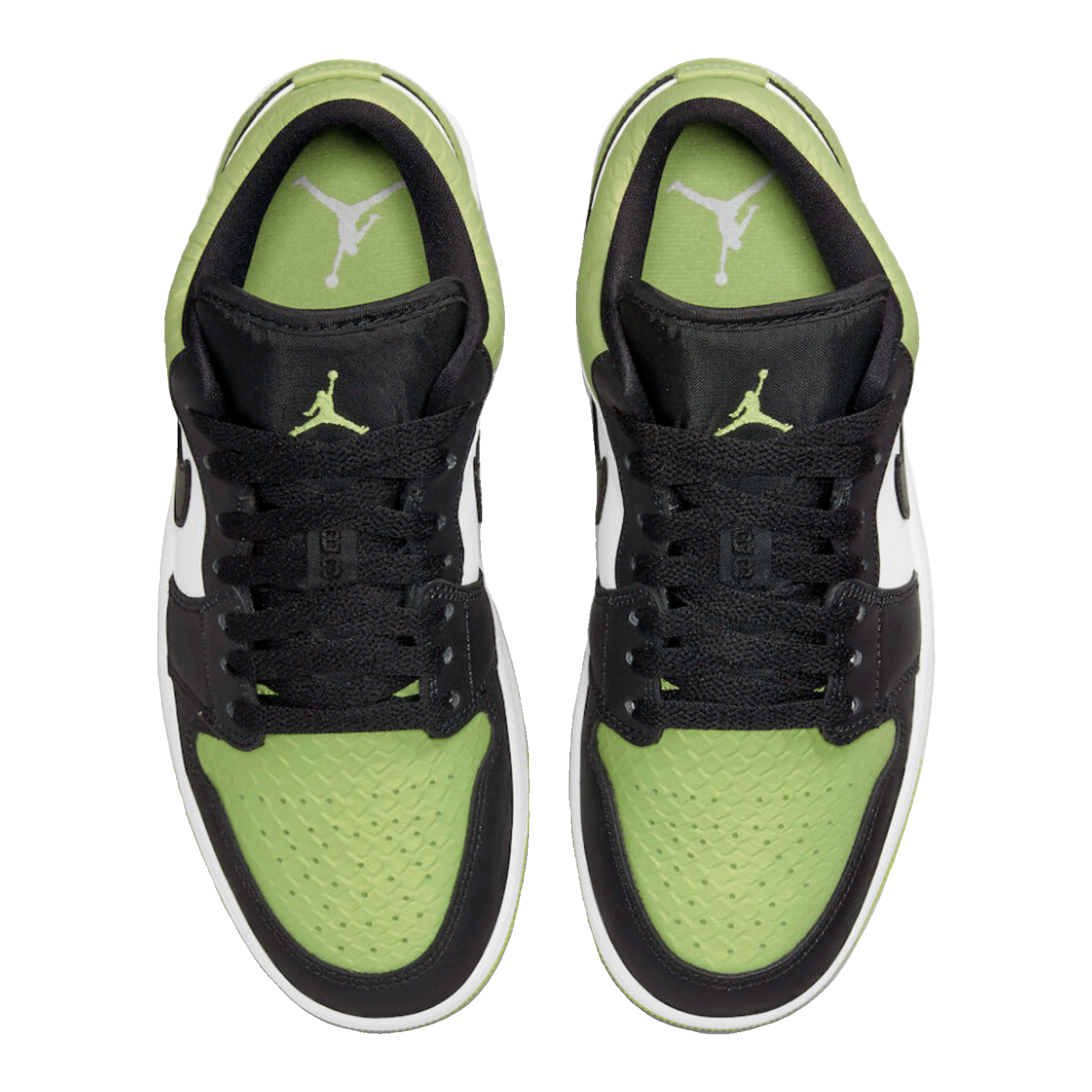 Nike Air Jordan 1 Low Snakeskin Vivid Green (W) Oben