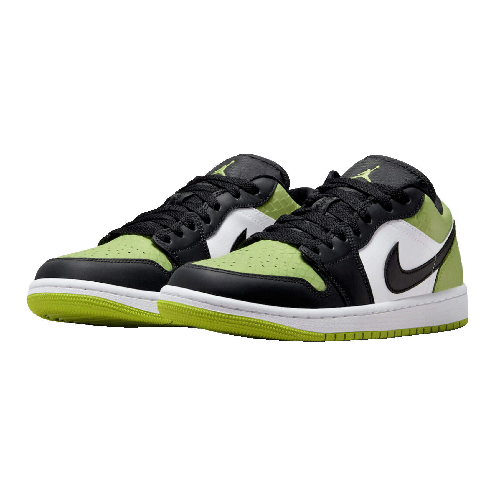 Nike Air Jordan 1 Low Snakeskin Vivid Green (W) Side