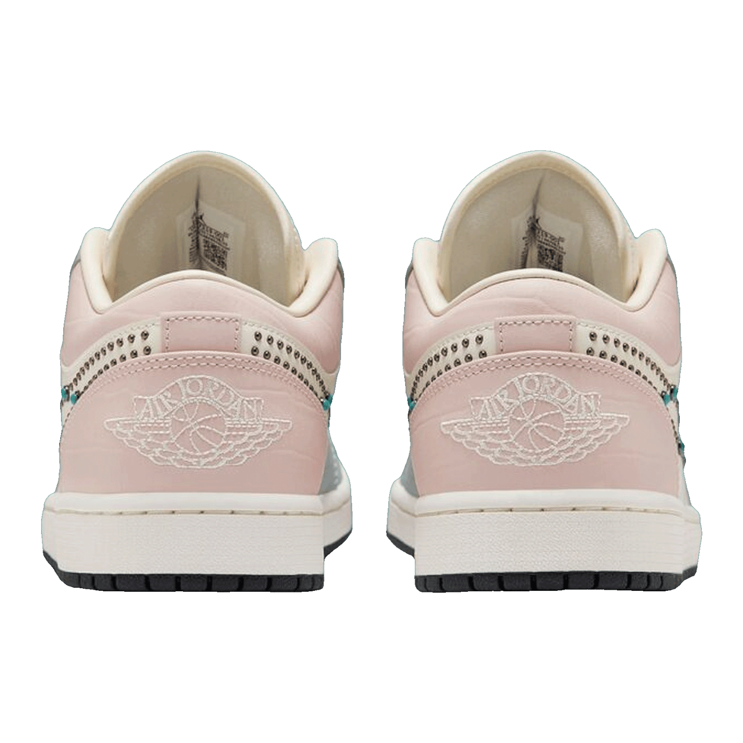 Nike Air Jordan 1 Low Soft Pearl Gem Studded Swoosh Back IH7319-001