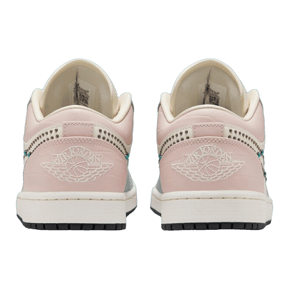 Nike Air Jordan 1 Low Soft Pearl Gem Studded Swoosh Back IH7319-001