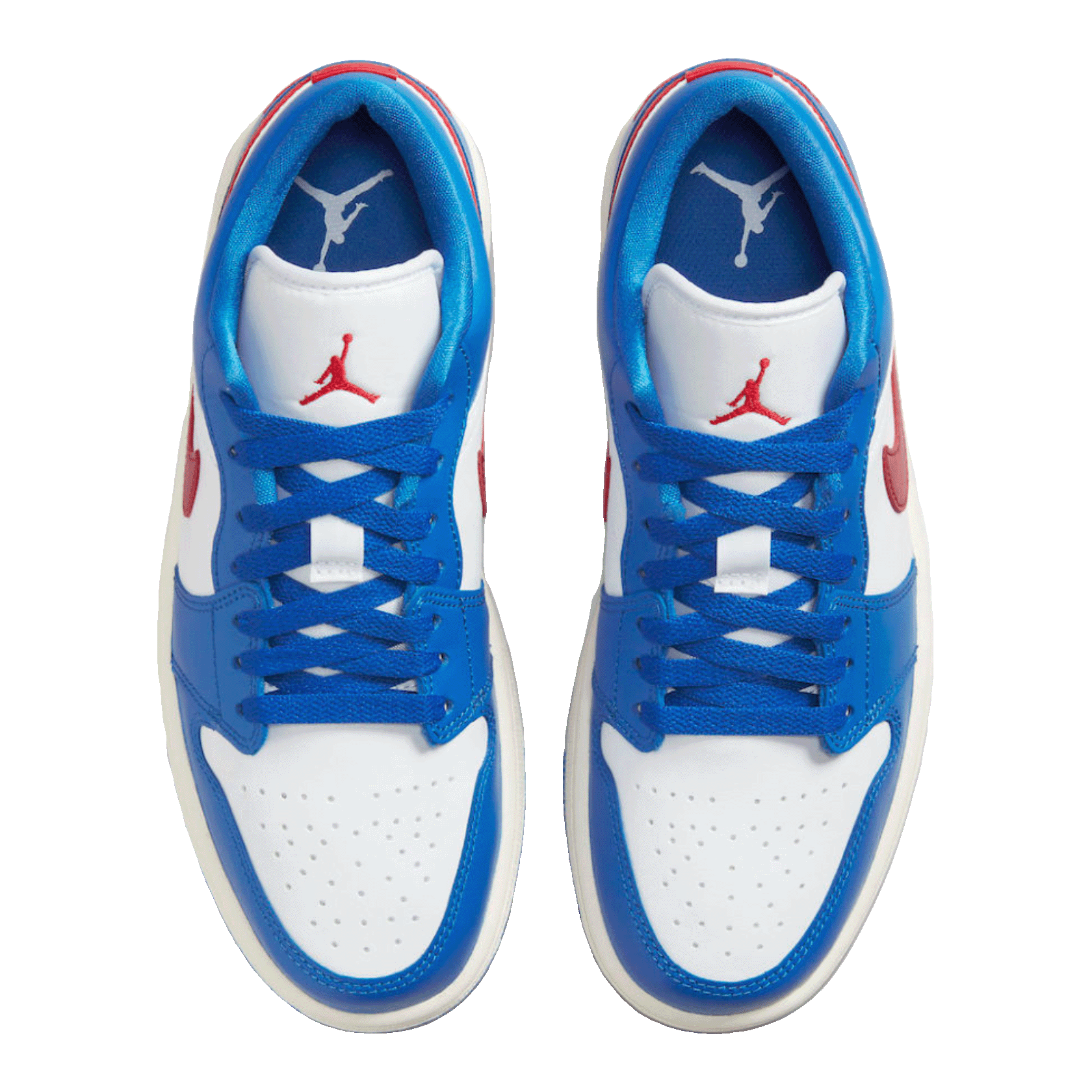 Nike Air Jordan 1 Low Sport Blue Gym Red (W) Oben