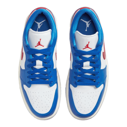 Nike Air Jordan 1 Low Sport Blue Gym Red (W) Oben