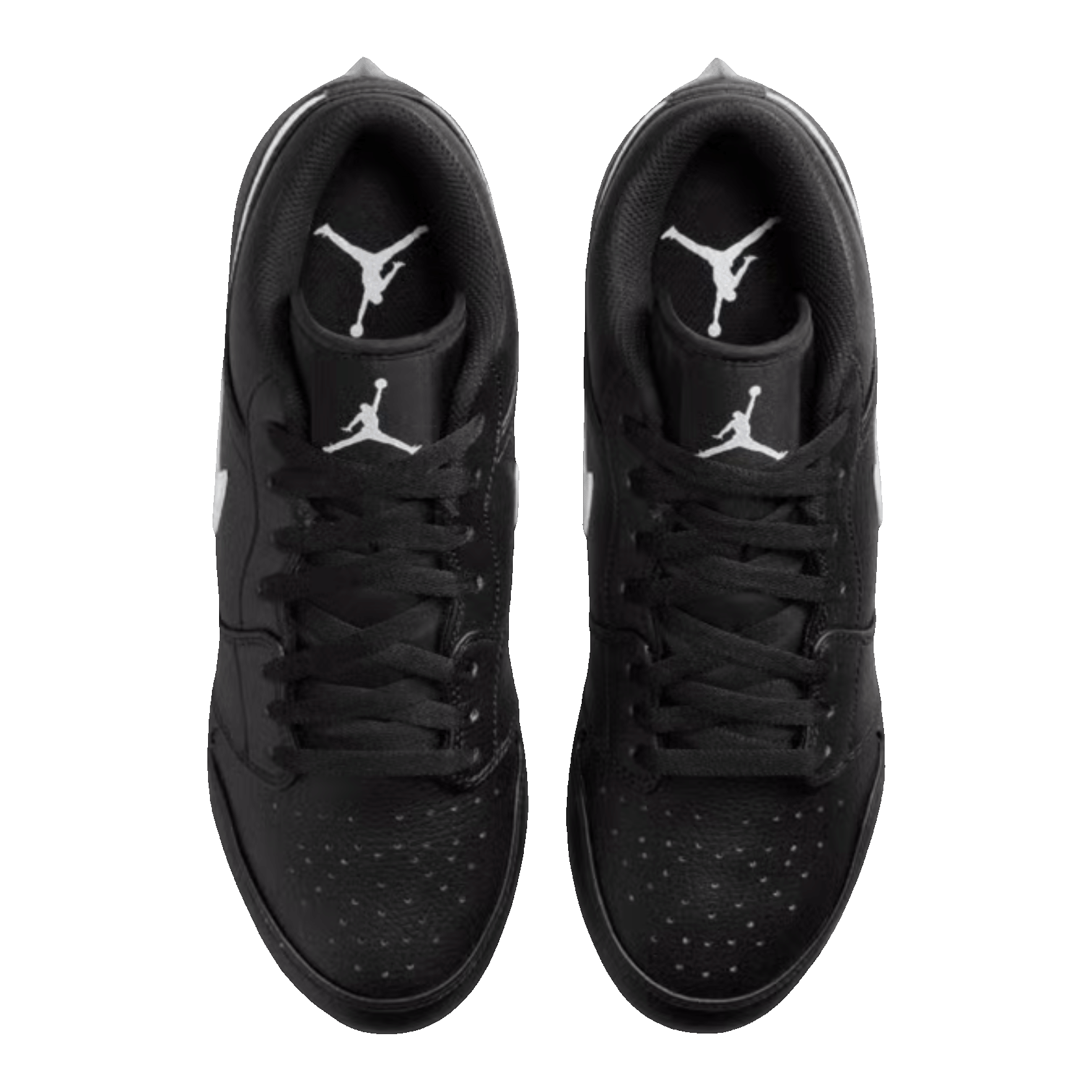 Nike Air Jordan 1 Low TD Cleat Black White Oben