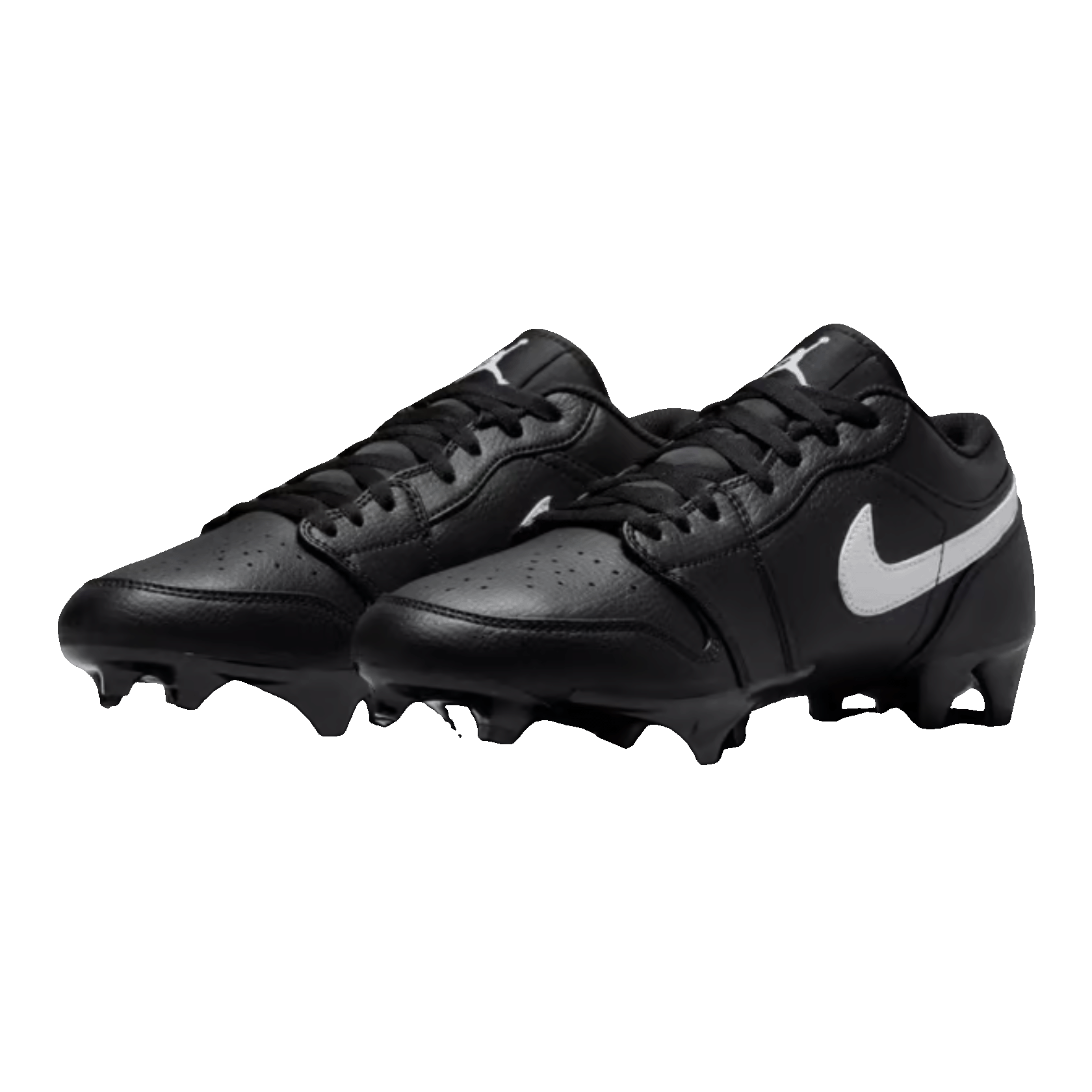 Nike Air Jordan 1 Low TD Cleat Black White Side
