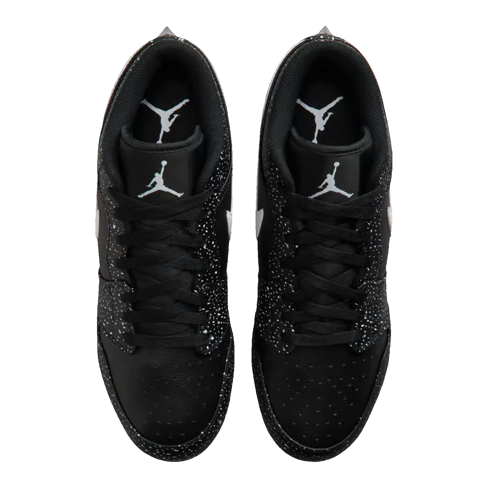Nike Air Jordan 1 Low TD Cleat Black White Splatter Oben FJ6245-005