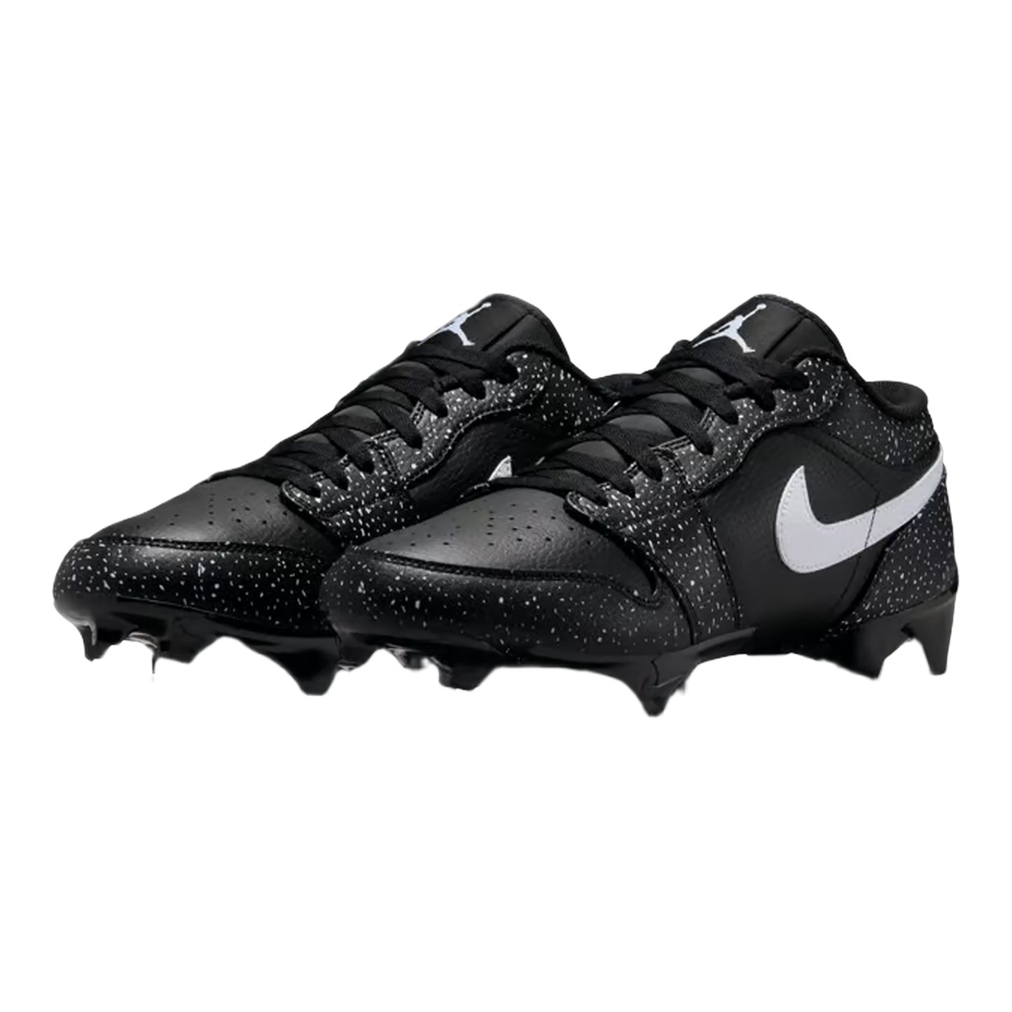 Nike Air Jordan 1 Low TD Cleat Black White Splatter Side FJ6245-005