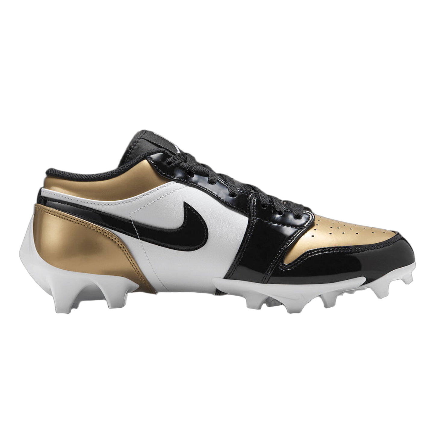 Nike Air Jordan 1 Low TD Cleat Patent Gold Toe FJ6245-701