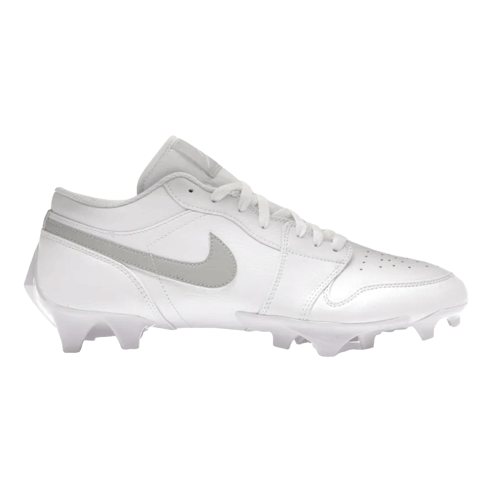 Nike Air Jordan 1 Low TD Cleat White Grey Fog