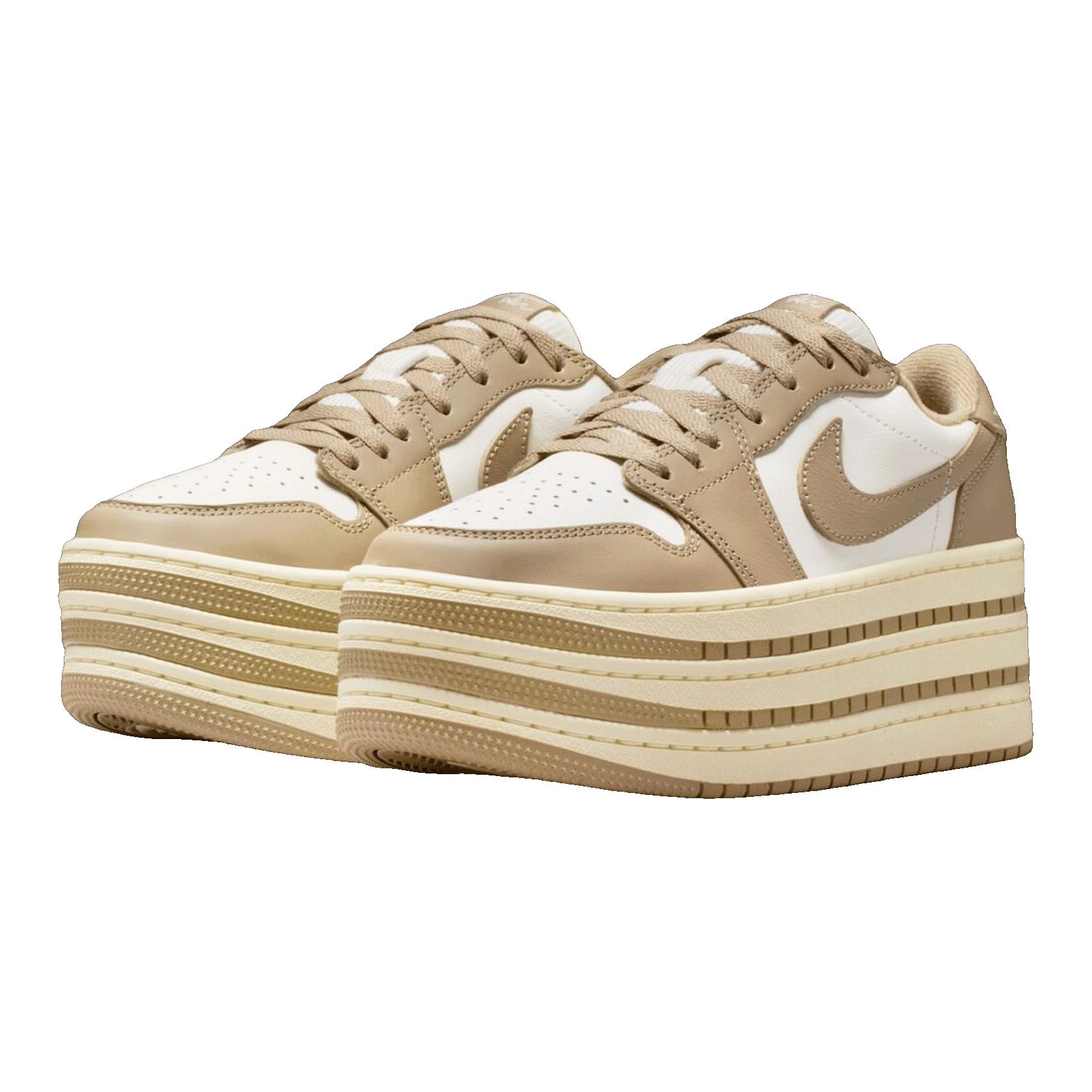 Nike Air Jordan 1 Low Triple Stack Khaki Sail (W) Side HV8288-200