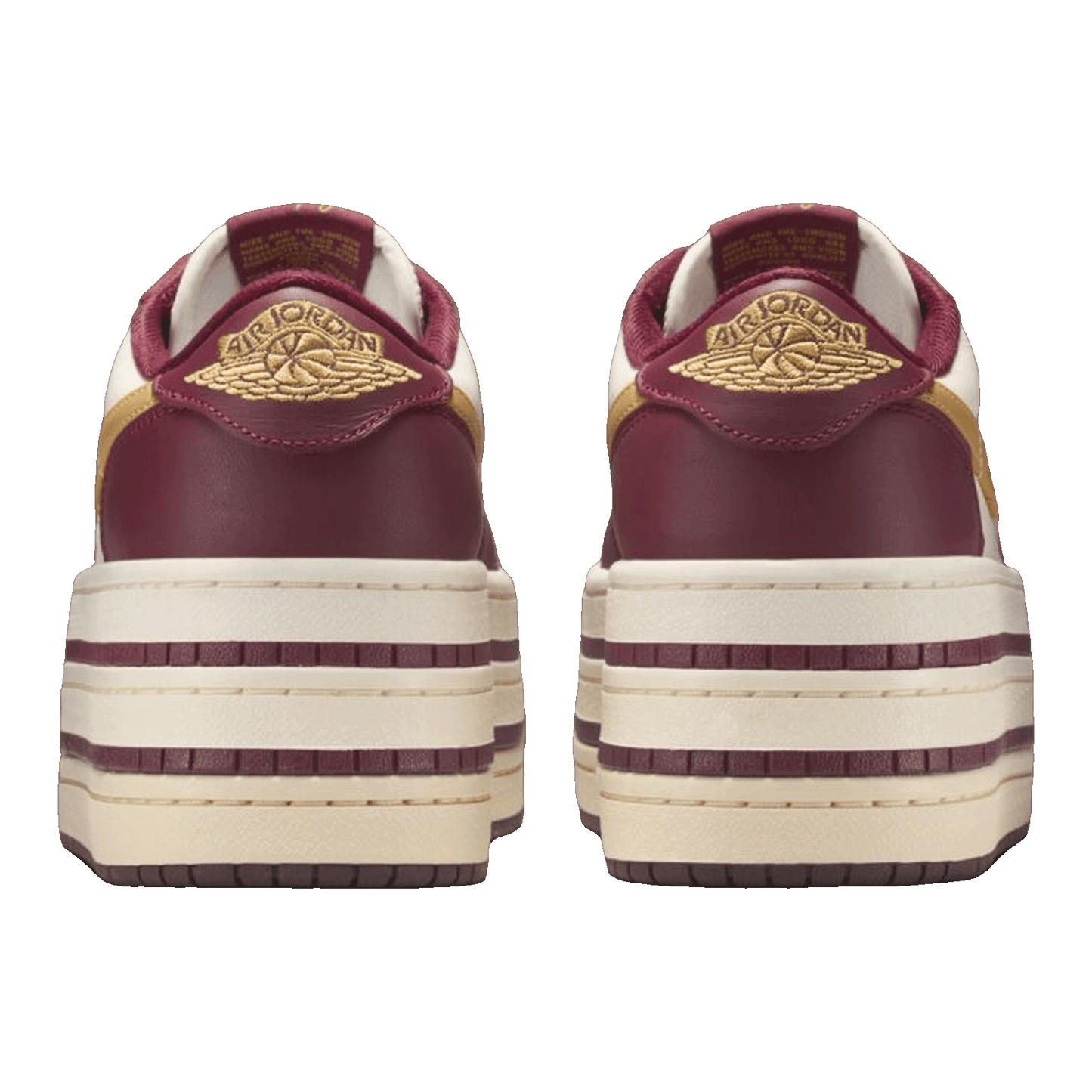 Nike Air Jordan 1 Low Triple Stack Team Red Pale Ivory (W) Back HV8288-600