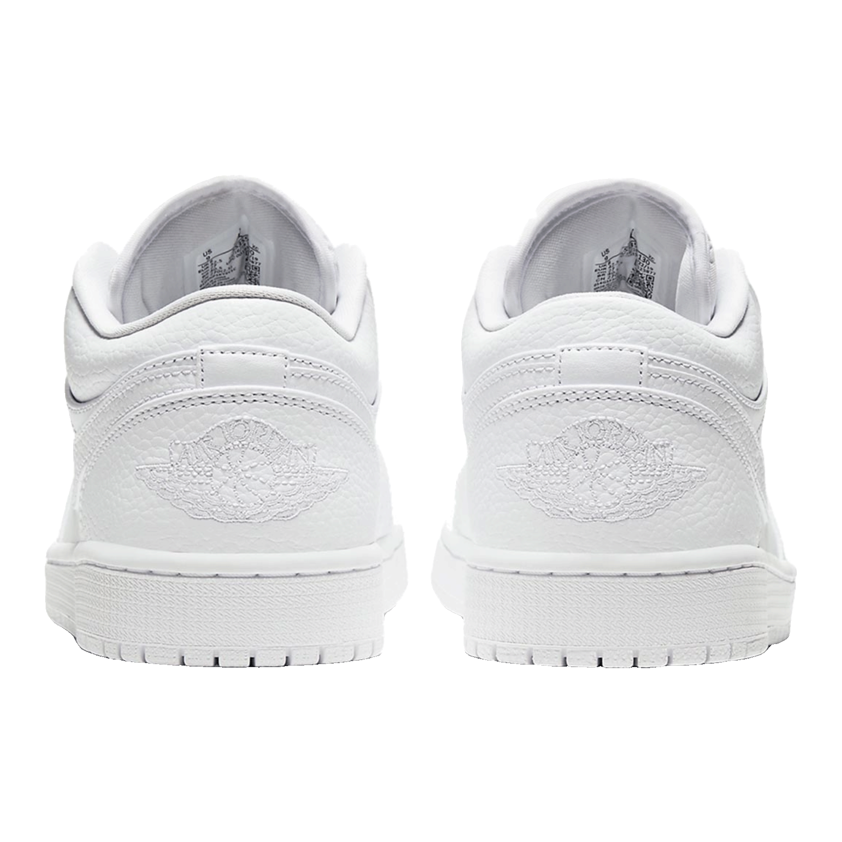 Nike Air Jordan 1 Low Triple White Fog Grey Back