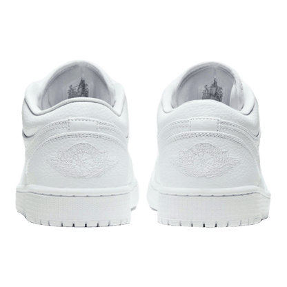 Nike Air Jordan 1 Low Triple White Tumbled Leather Back