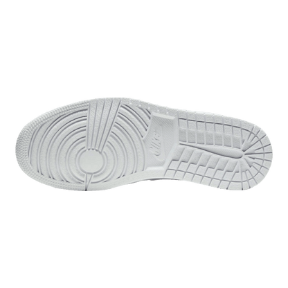 Nike Air Jordan 1 Low Triple White Tumbled Leather Sohle