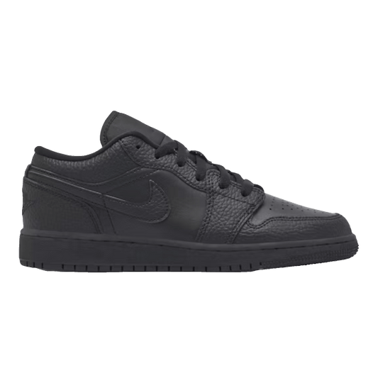 Nike Air Jordan 1 Low Tumbled Leather Black (GS)