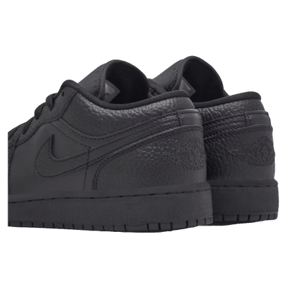 Nike Air Jordan 1 Low Tumbled Leather Black (GS) Back