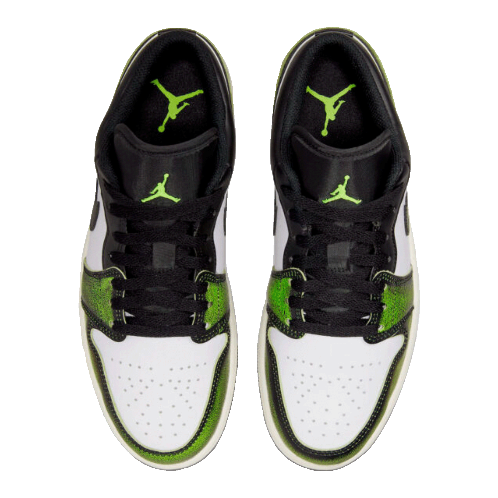 Nike Air Jordan 1 Low Wear Away Electric Green Oben