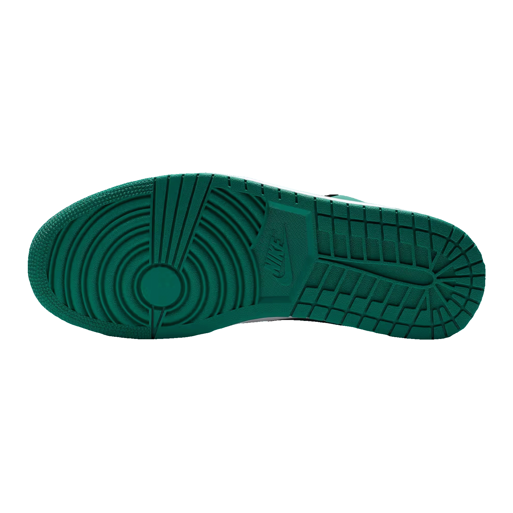Nike Air Jordan 1 Low White Black Mystic Green Sohle